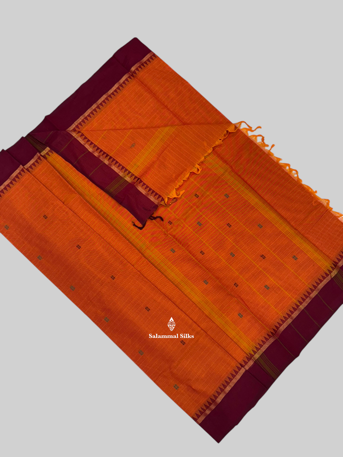 Bottle Green Traditional Beautiful Pure Cotton With Temple Border