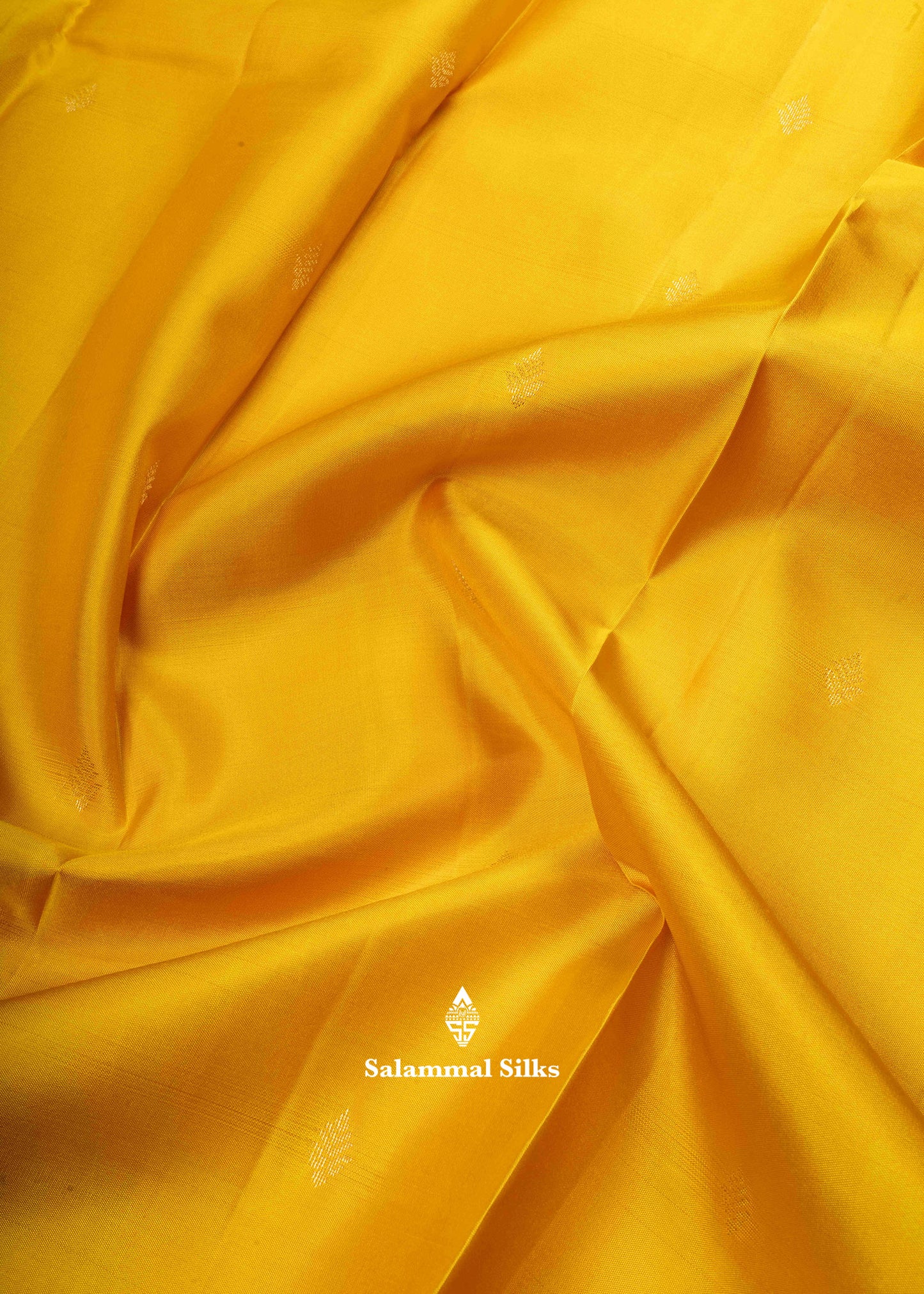 Kanjivaram Yellow Pure Silk Saree With Dark Violet Border