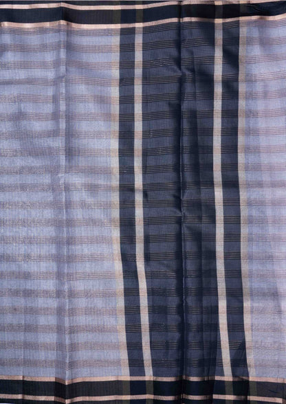 Kota Silk Saree Cream Sandal With Black Blouse