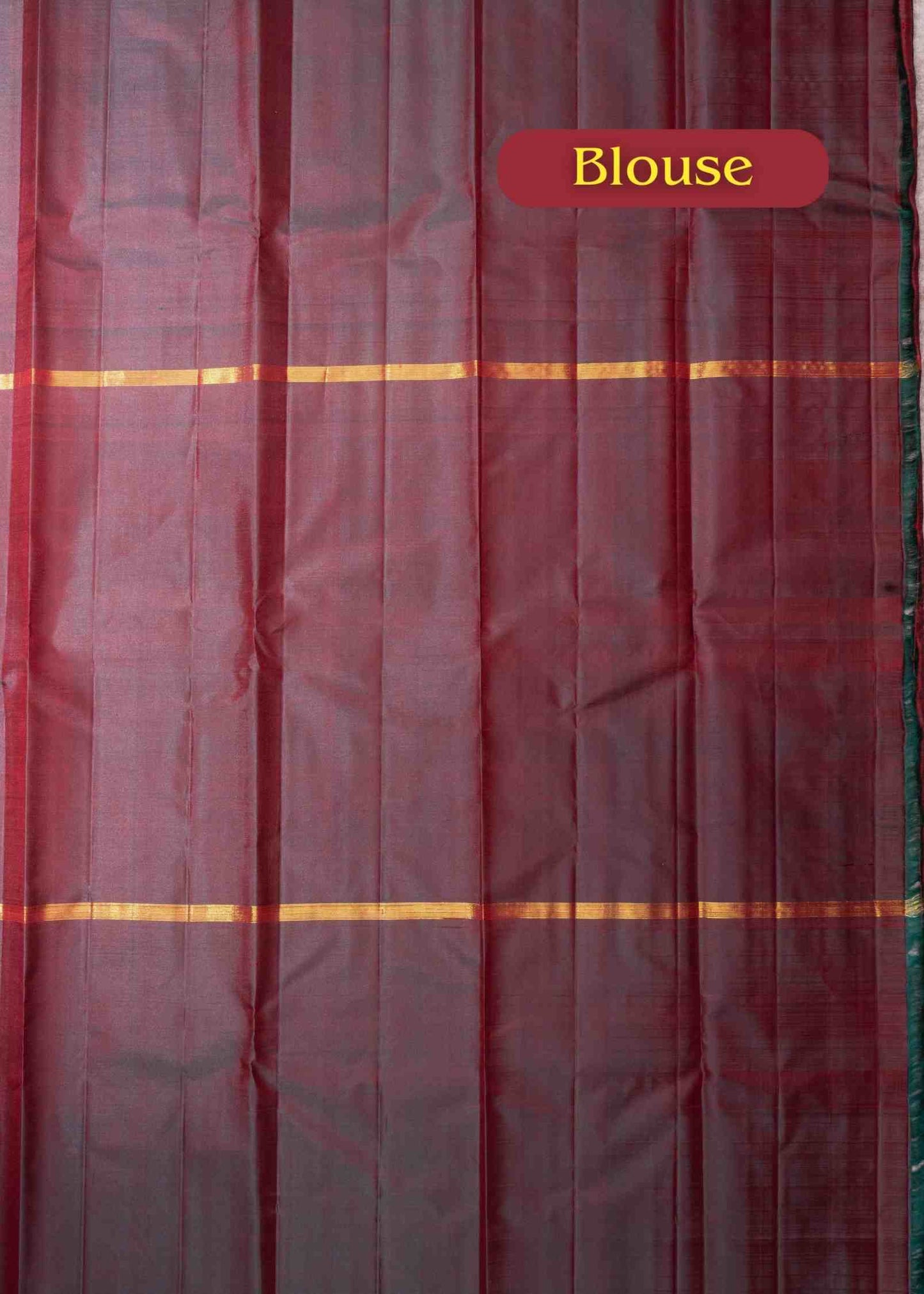Kanjivaram Pure Silk Three Colour Saree With Blouse