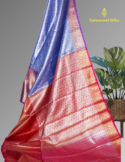 Light Green Tissue Beautiful Semi  Silk Saree With Blouse