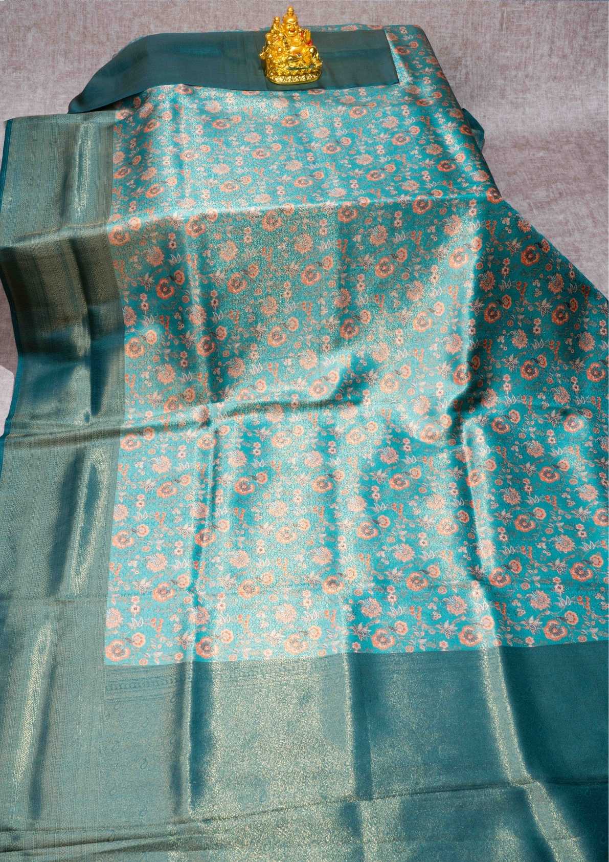 Fancy Soft Tissue Saree Pink With Grand Blouse