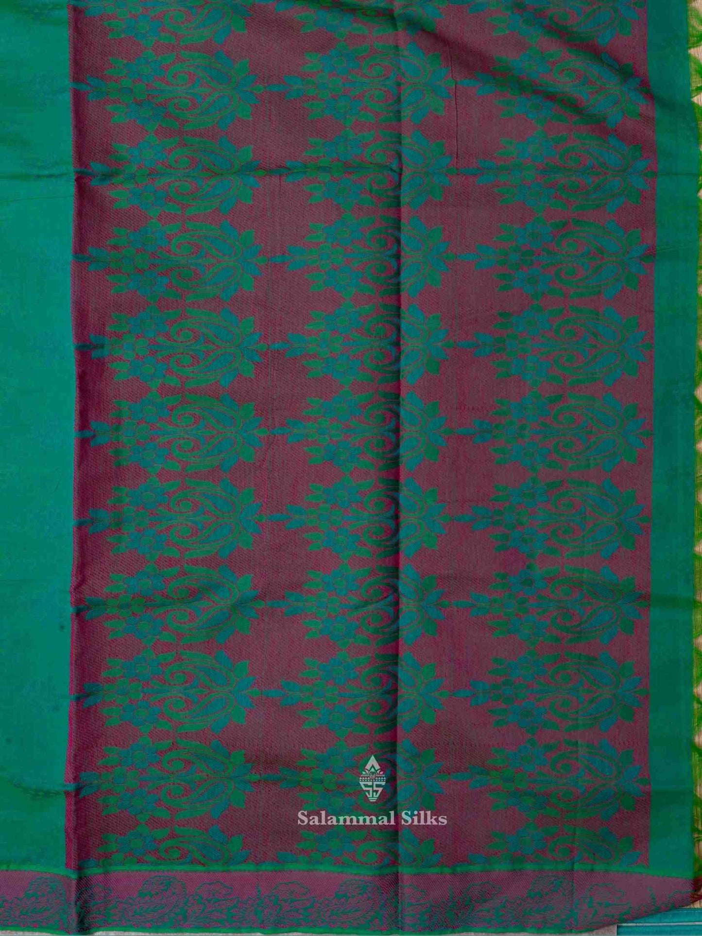 Green Color Cotton Saree with Thread Border
