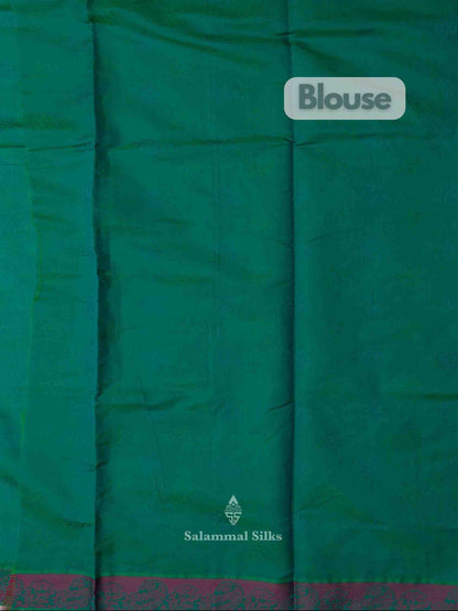 Green Color Cotton Saree with Thread Border