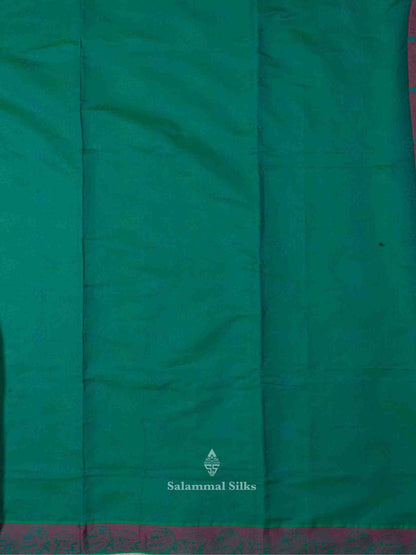 Green Color Cotton Saree with Thread Border