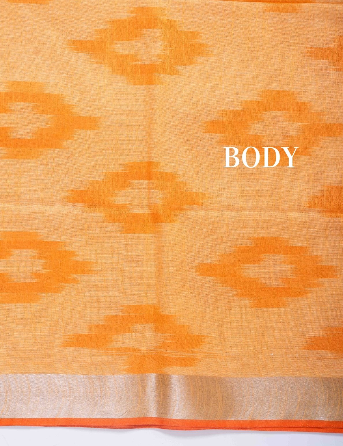 Linen Fancy Saree Light Yellow Colour With Silver Zari Border
