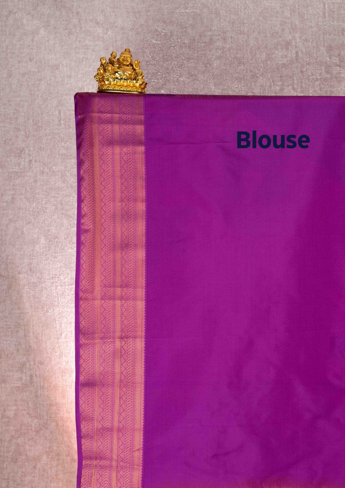 Mustard Yellow Checks Semi Silk Saree With Magenta Blouse