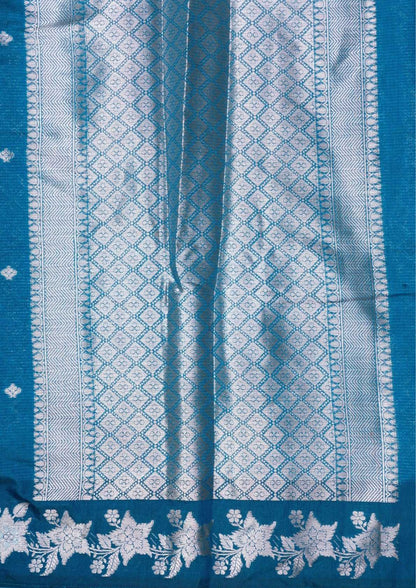 Fancy Cotton Mix Saree Brown With Grand Blouse
