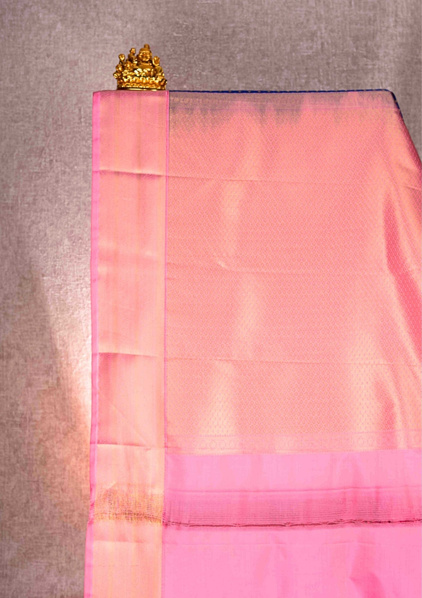 Mustard Yellow Checks Semi Silk Saree With Magenta Blouse