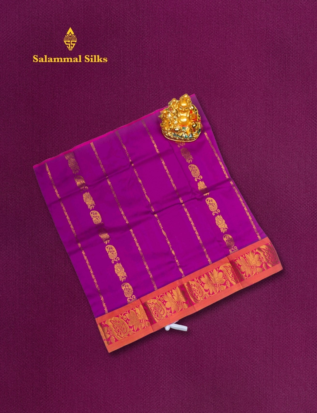 Mix Pattu Pavadai (Majentha Pink) With Majentha Pink Blouse 18"