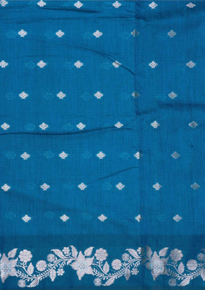 Fancy Cotton Mix Saree Brown With Grand Blouse