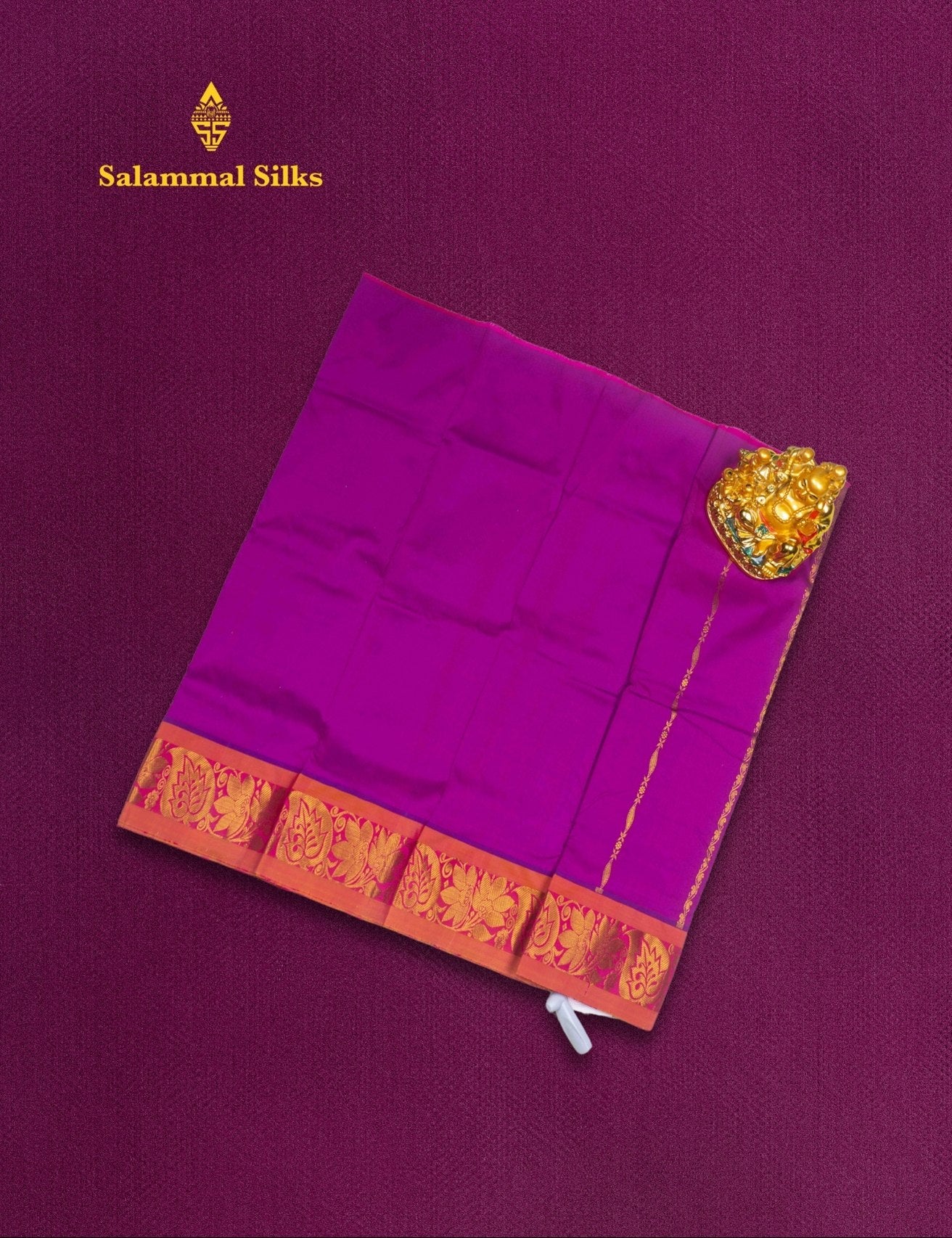 Mix Pattu Pavadai (Majentha Pink) With Majentha Pink Blouse 18"