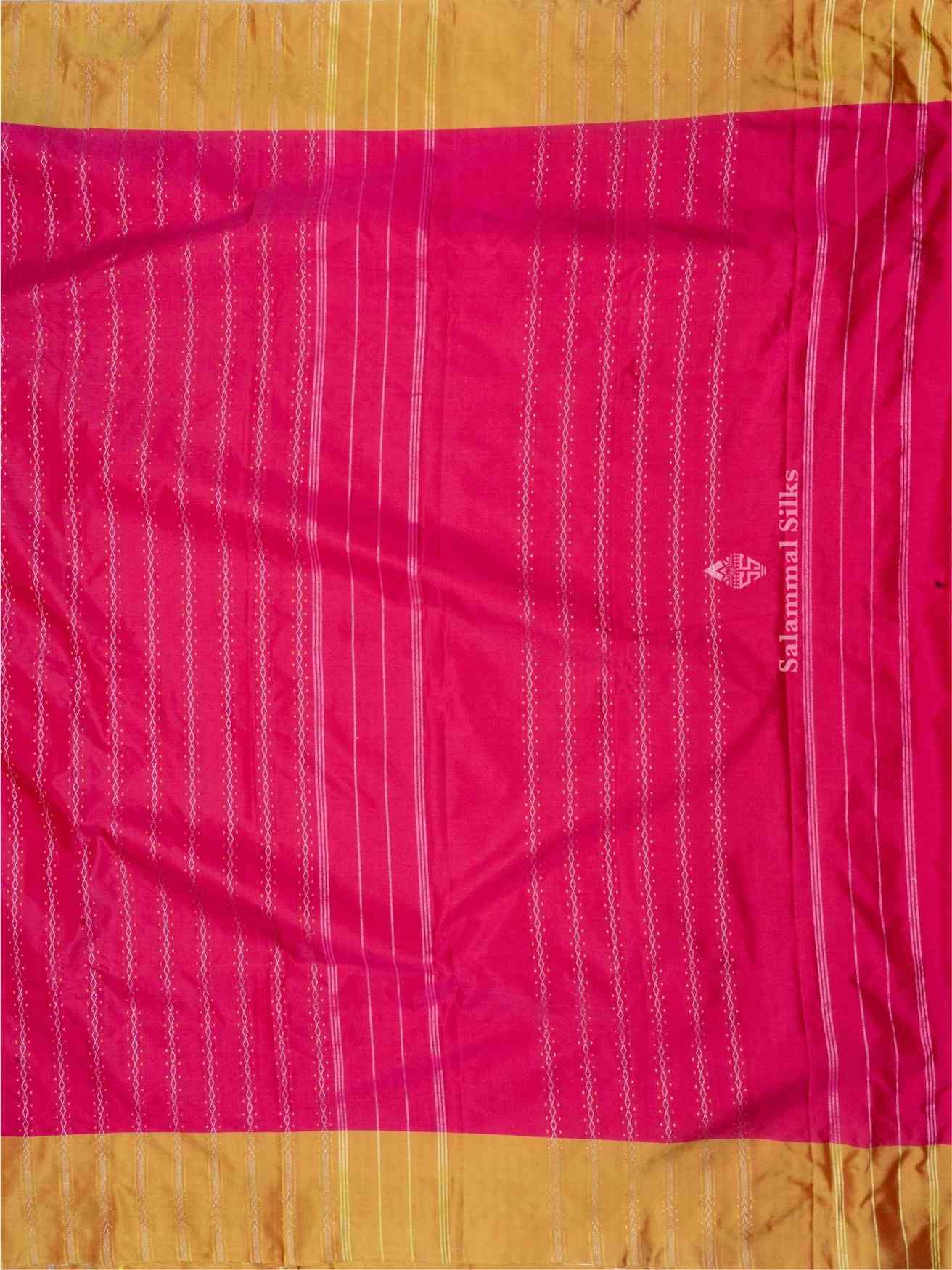 Olive Green Color Arni Semi-Silk saree with Maroon Blouse