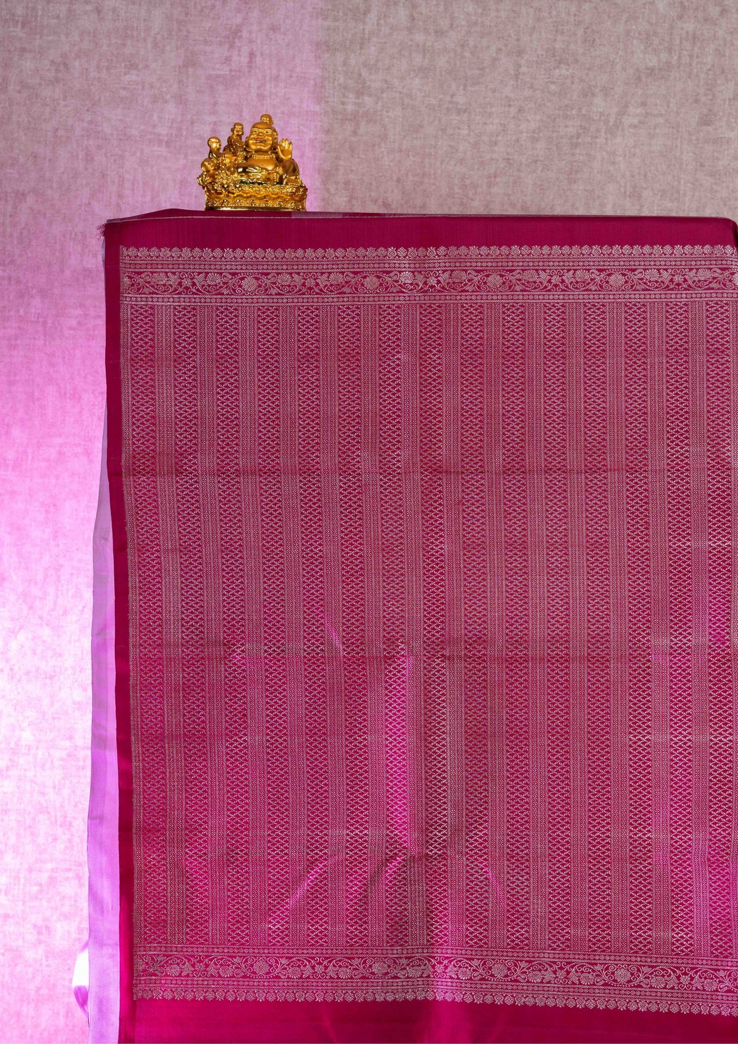 Kanjivaram Pure Silk Saree Light Lavender Without Border