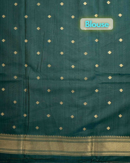 Konkan Semi Silk Saree Blue Colour With Self Border