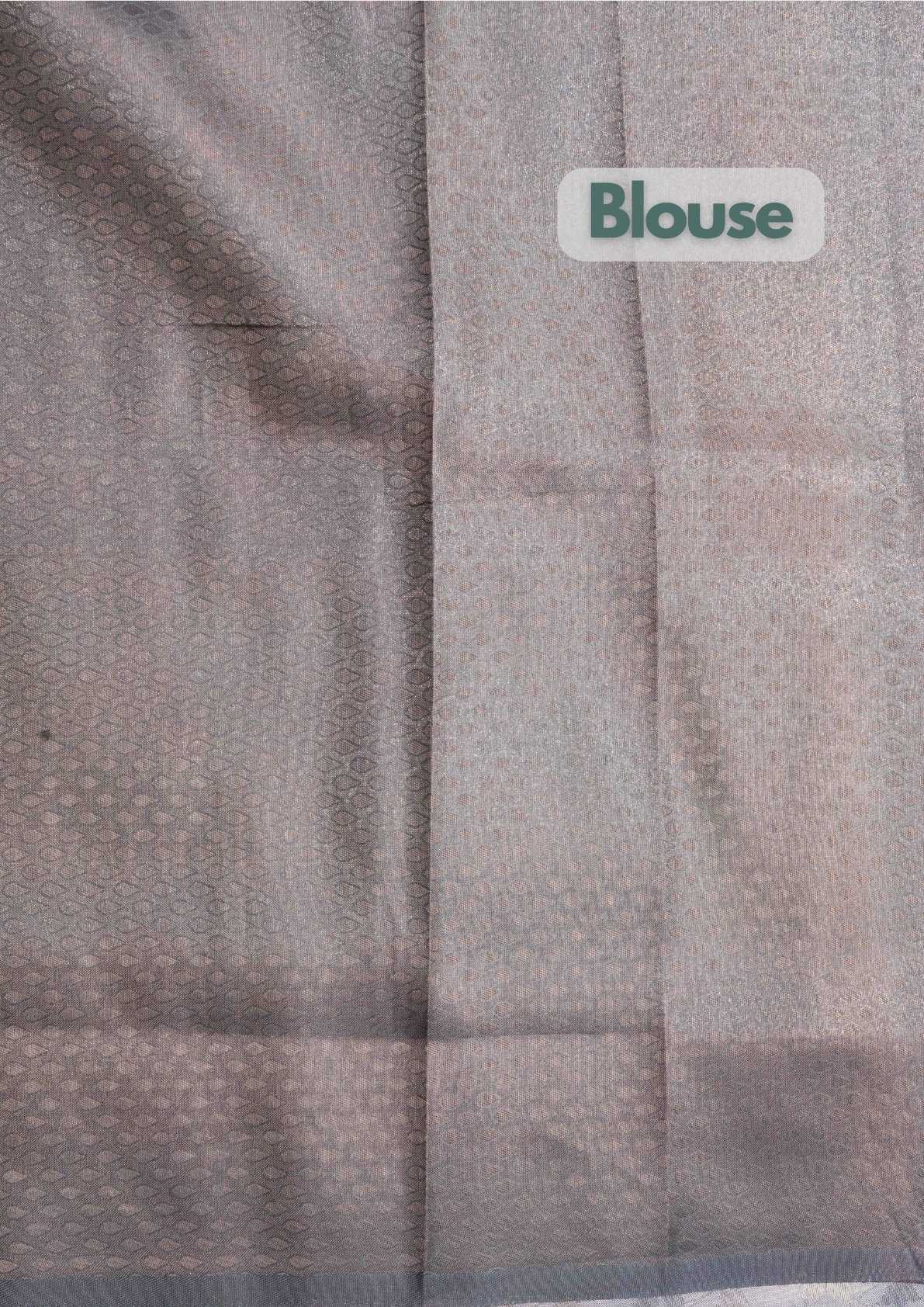 Fancy Soft Tissue Saree Ice Blue With Grand Blouse