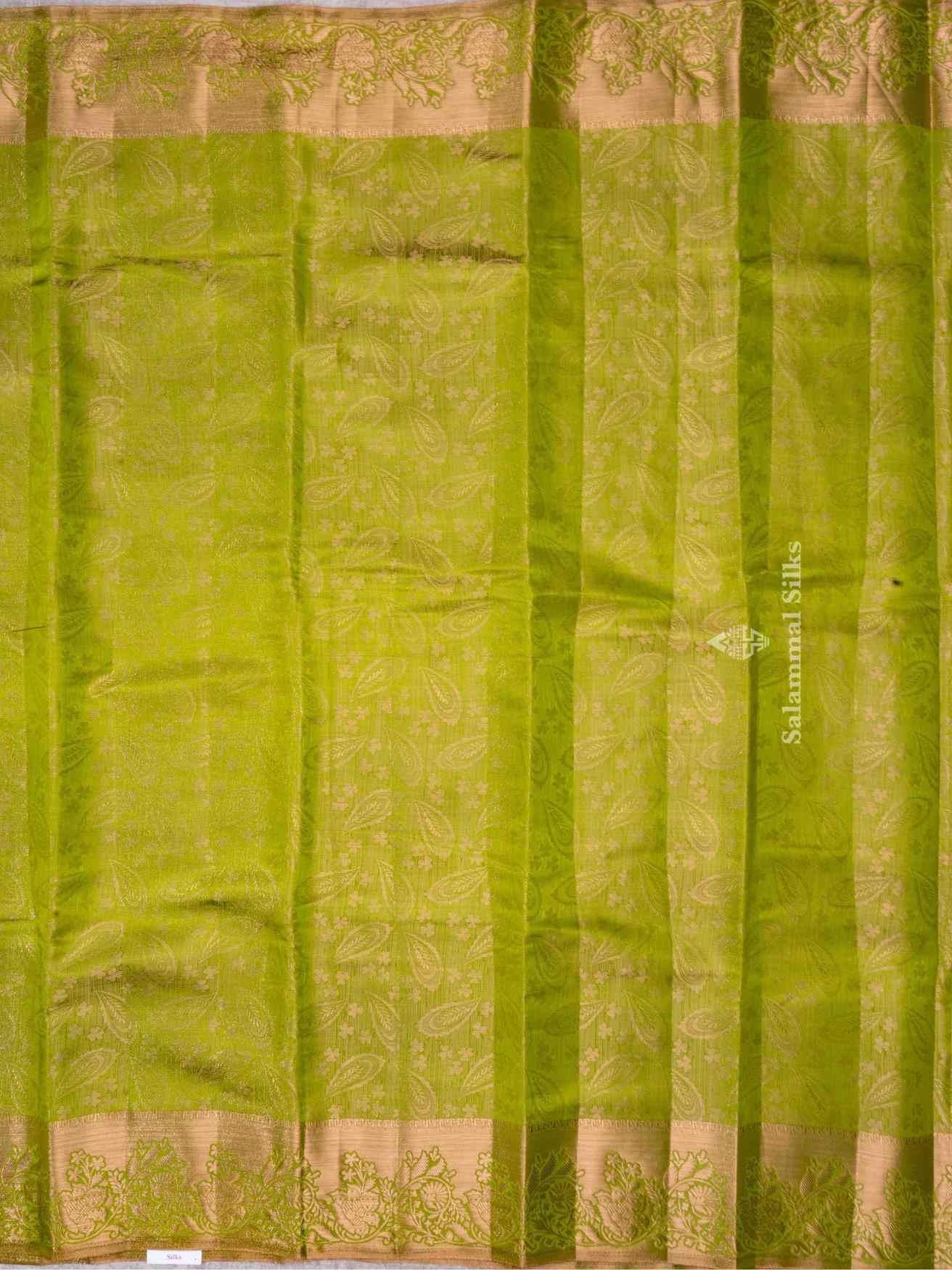 Grape Green Color Fancy Saree with Running Blouse