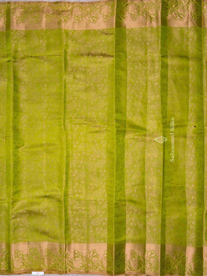 Grape Green Color Fancy Saree with Running Blouse