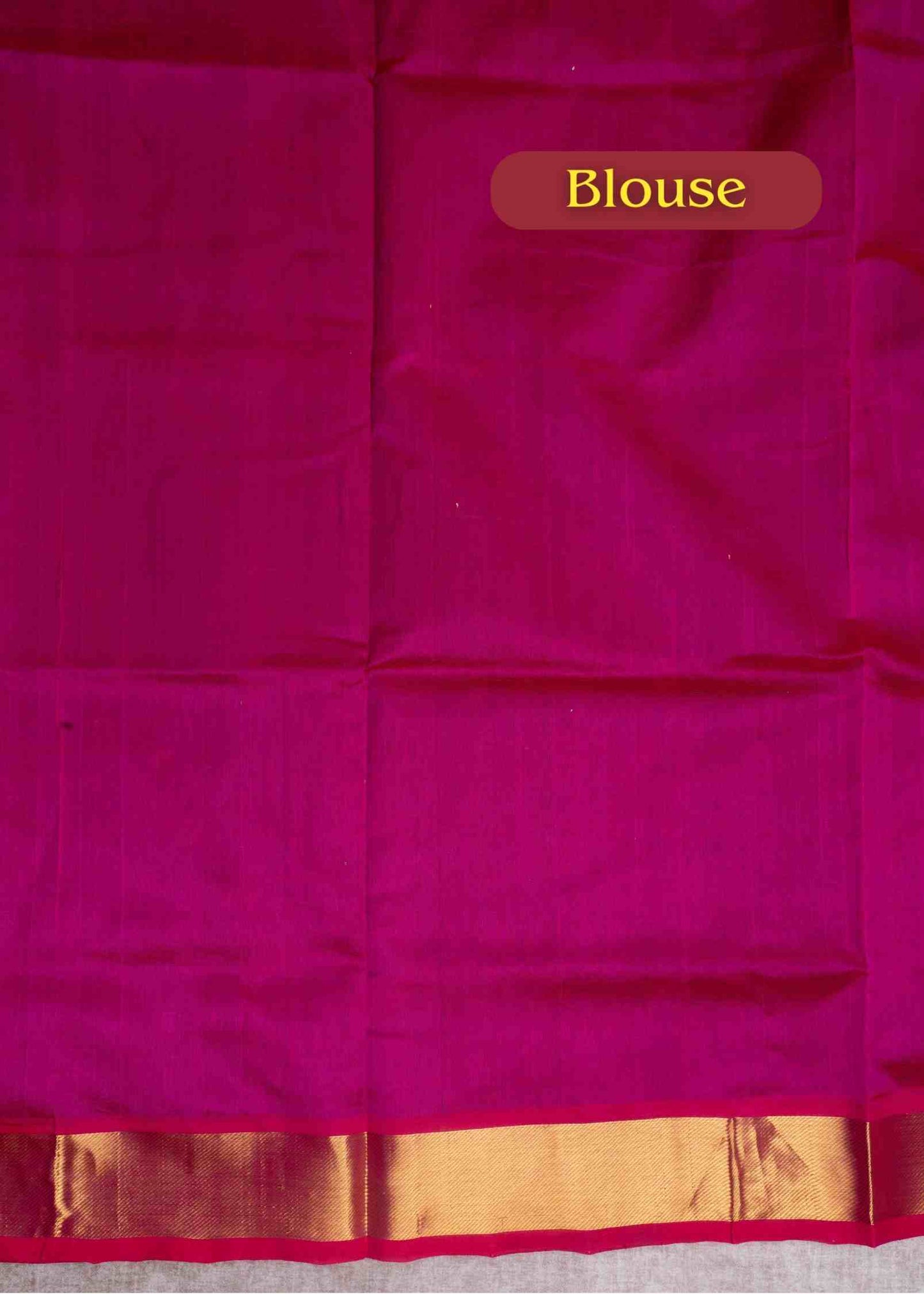 Violet Kanjivaram Pure Silk Cotton with Pink Blouse