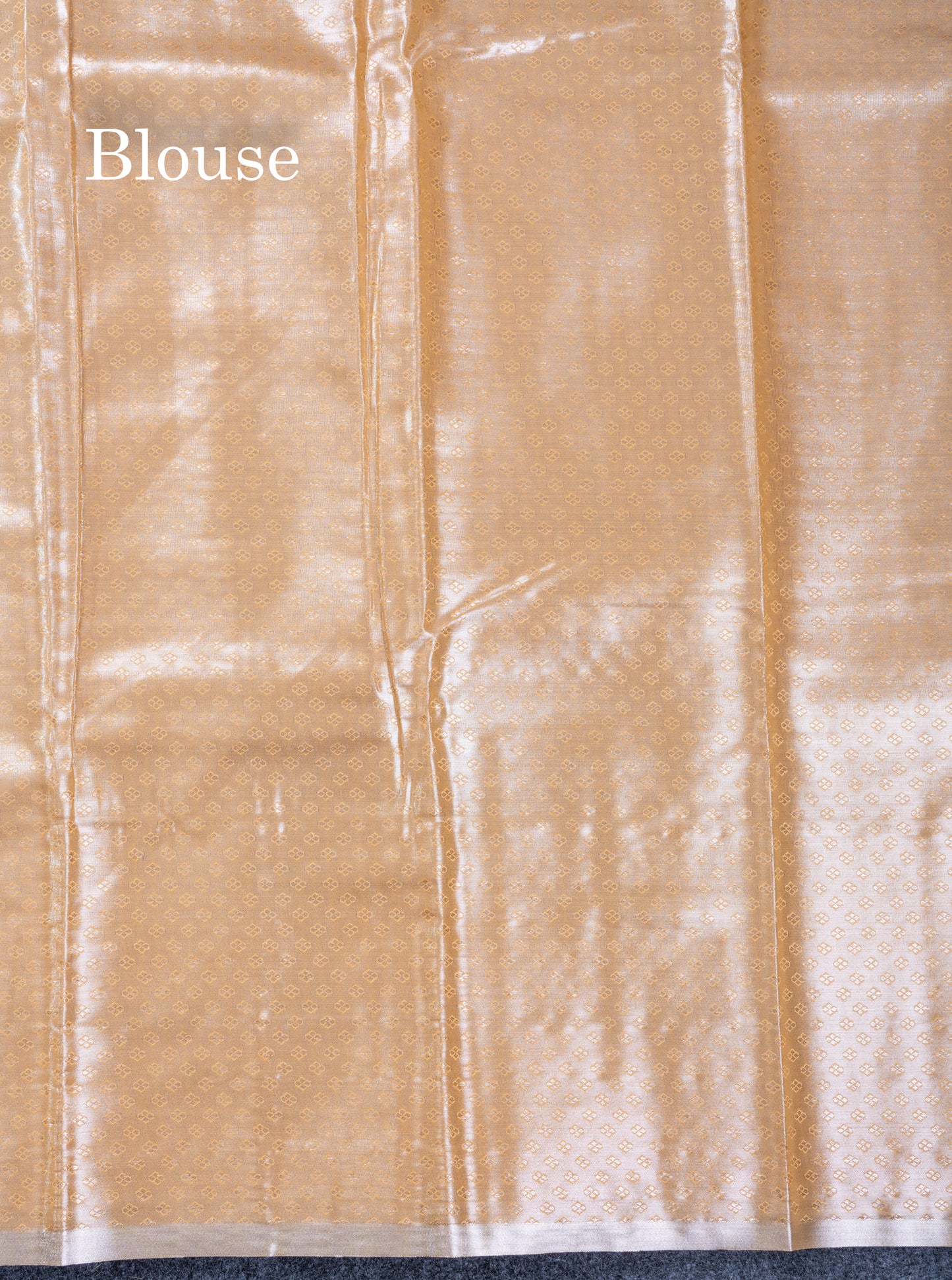 Silver Bridal Tissue Semi Silk Saree With Traditional Evening Morning Border