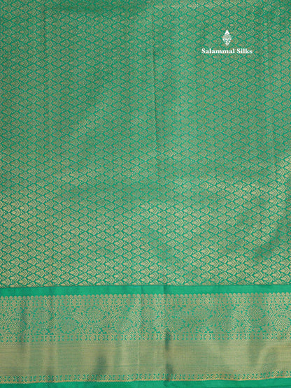 1000 Buttas Dark Navy Blue Semi Silk Saree With Contrast Saffire Green Border