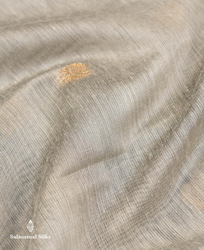 Beautiful Cream Grey Maheshwar Cotton Saree With Contrast Pink Blouse