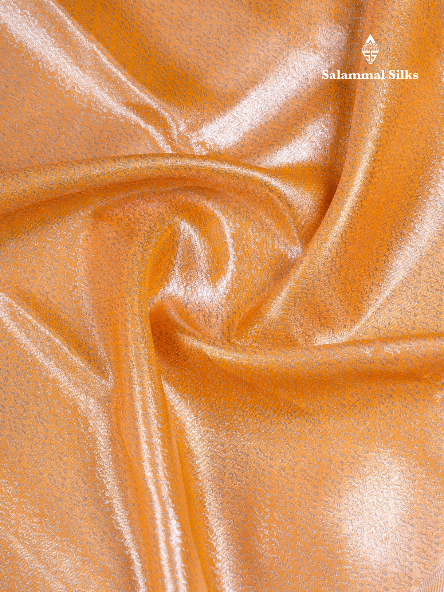 Silver Bridal Tissue Semi Silk Saree With Traditional Evening Morning Border