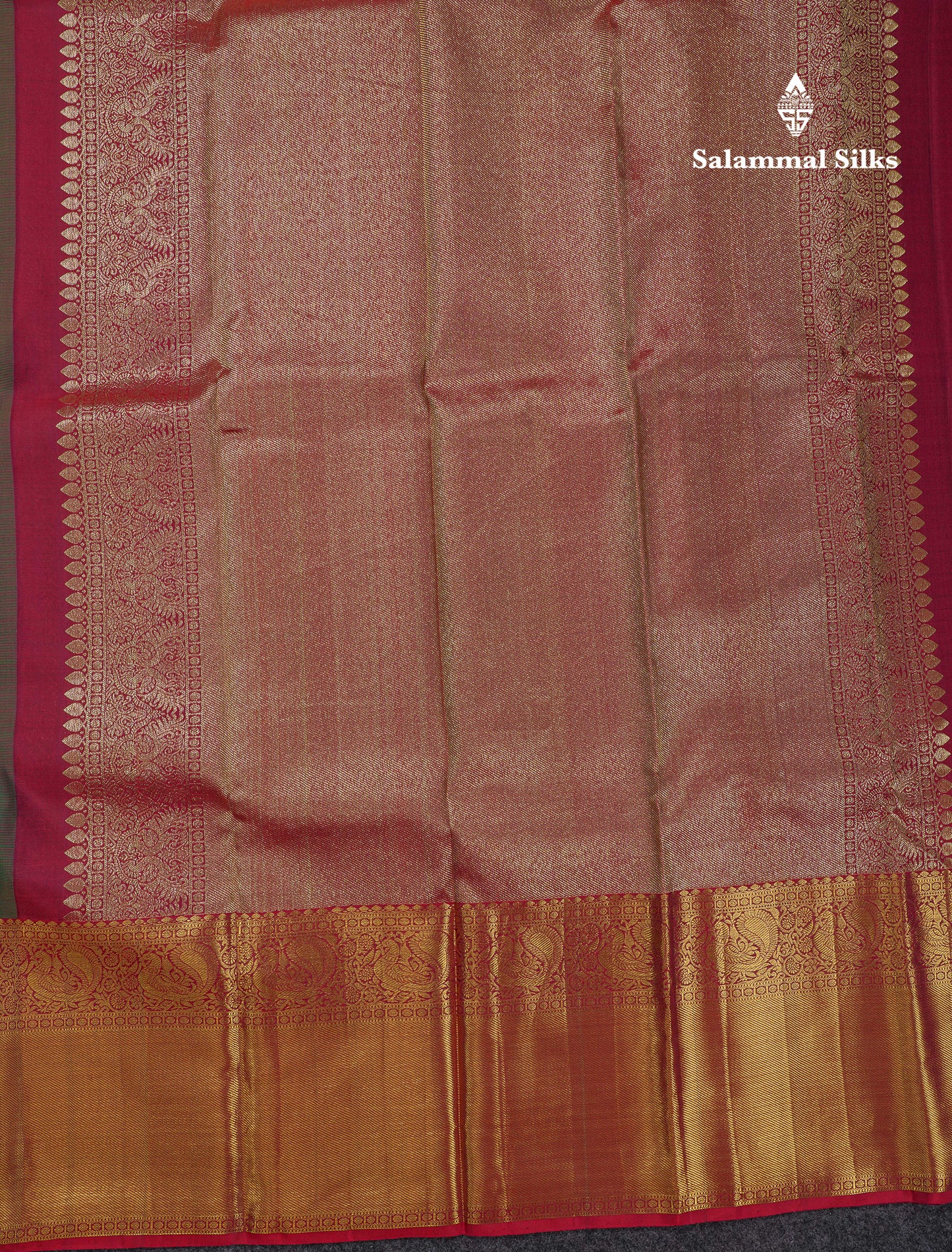 Beautiful Bottle Green Bridal Pure Kanjivaram Silk Saree With Contrast Dark Maroon Traditional Evening Morning Border