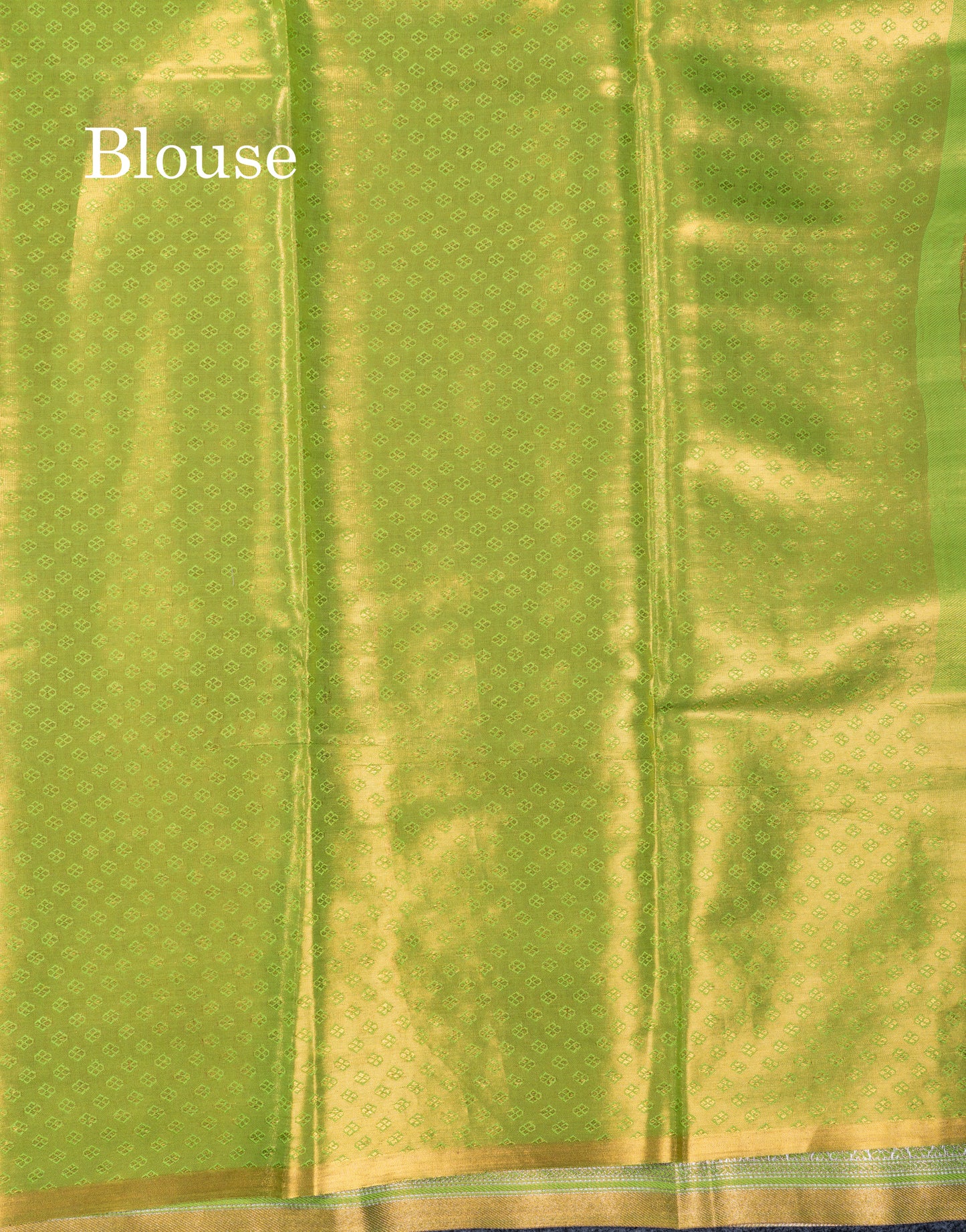 Silver Bridal Tissue Semi Silk Saree With Traditional Evening Morning Border