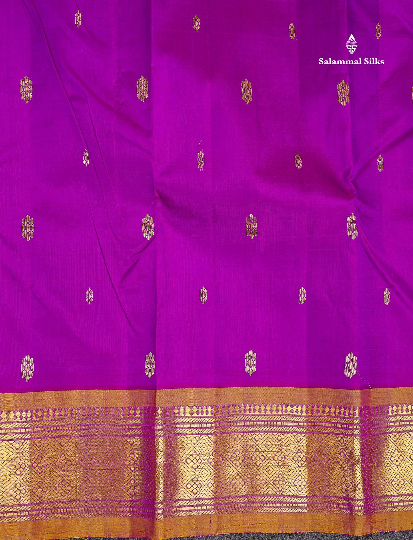 One Side Border Pure Silk Saree - Vadamalli With Contrast Brown Traditional Border