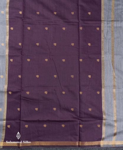 Beautiful Cream Grey Maheshwar Cotton Saree With Contrast Pink Blouse