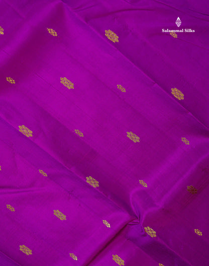 One Side Border Pure Silk Saree - Vadamalli With Contrast Brown Traditional Border