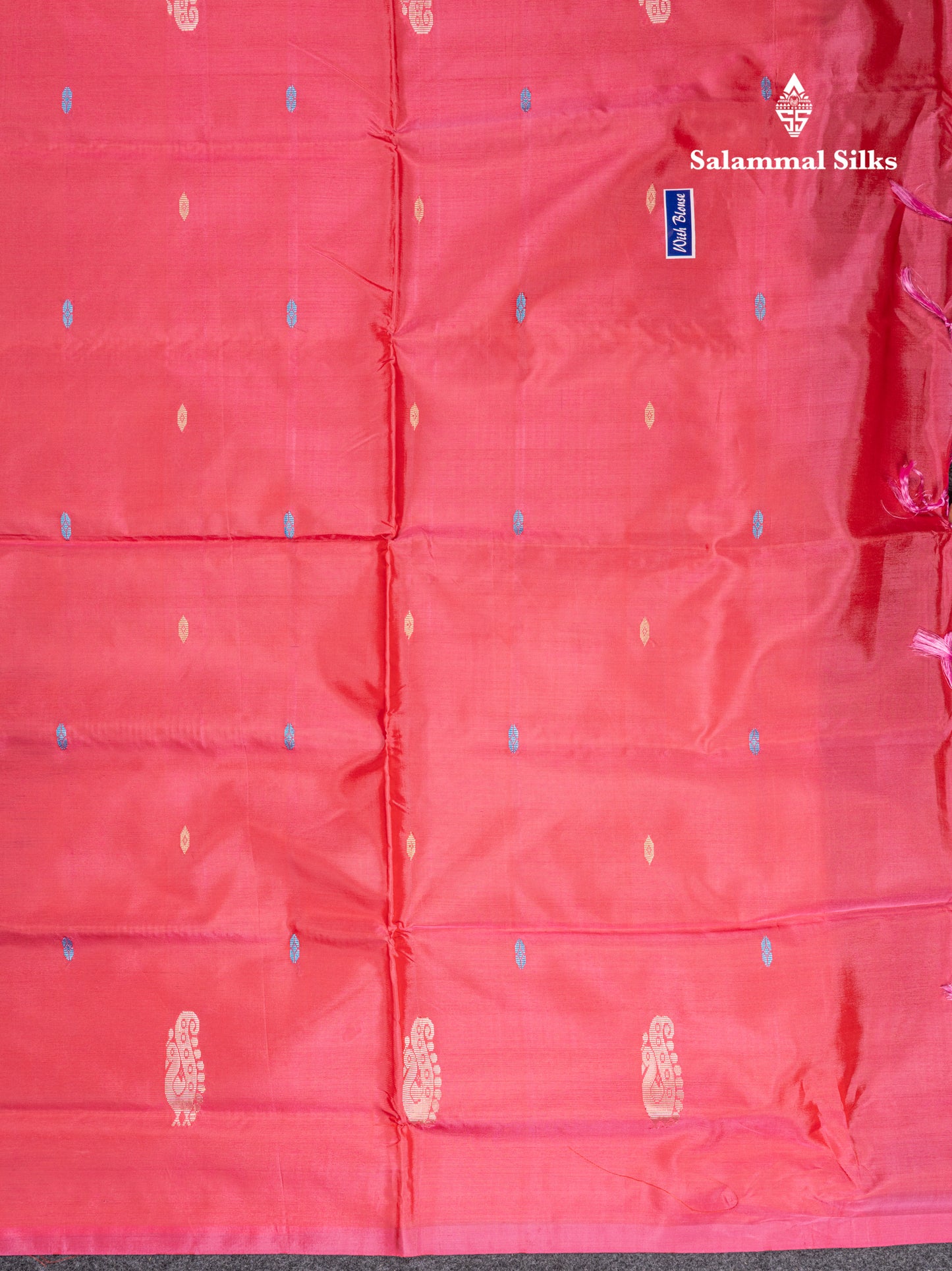 Dark Violet Banana Pinth Saree (Vaazhainaar Pattu) With Contrast Pink Blouse