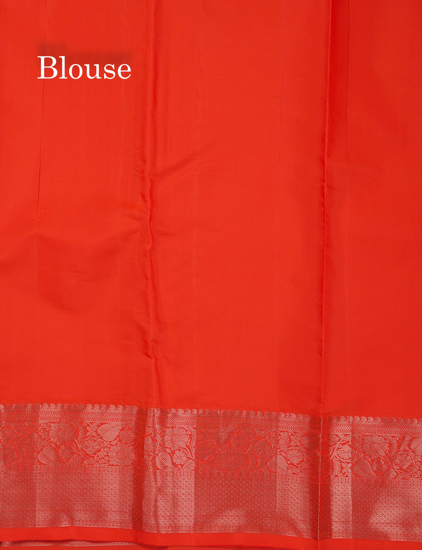 Beautiful Dual Tone Green Bridal Pure Kanjivaram Silk Saree With Contrast Redish Orange Traditional Border