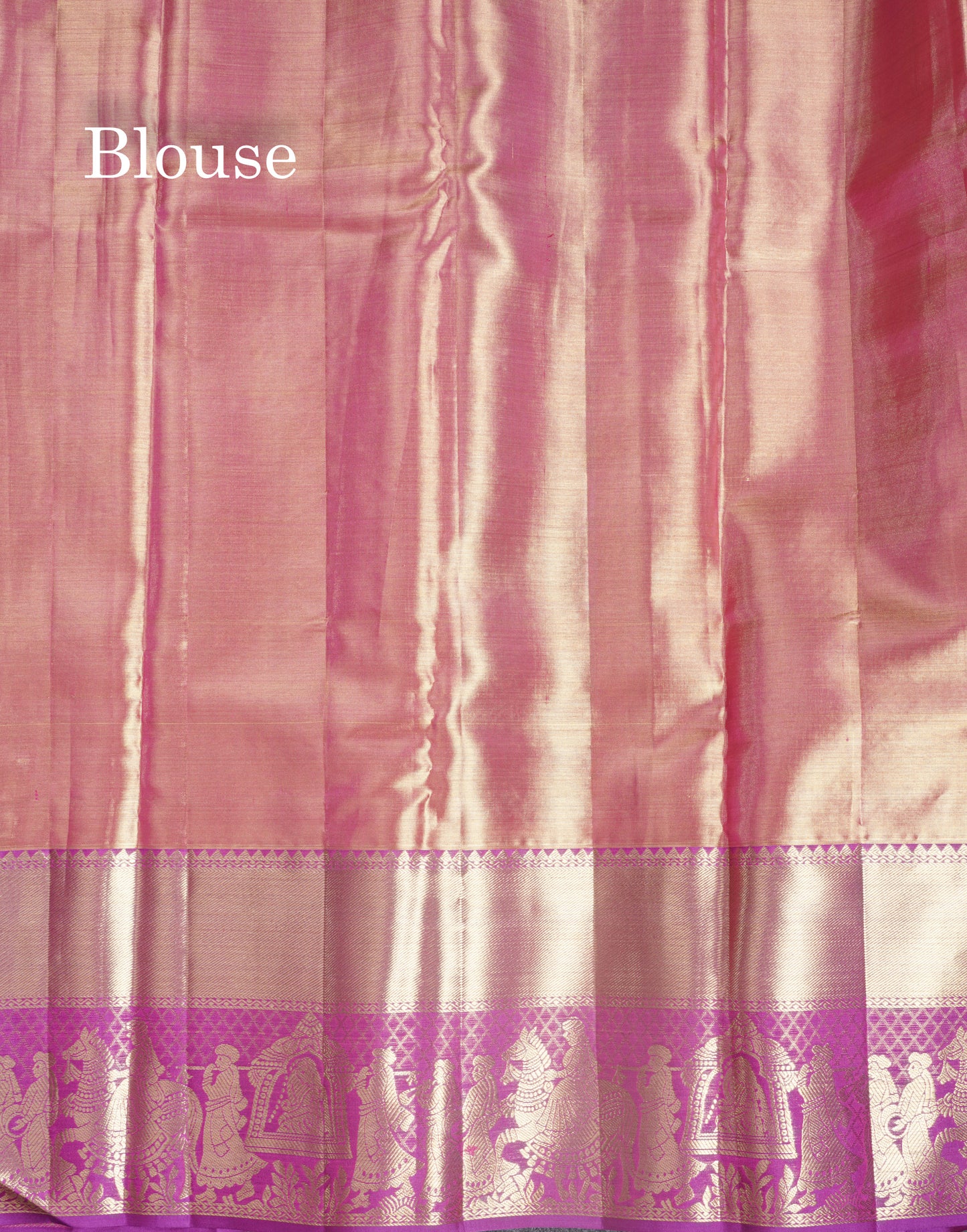 Beautiful Light Green Tissue Bridal Pure Kanjivaram Silk Saree With Contrast Purple Pallaku Border