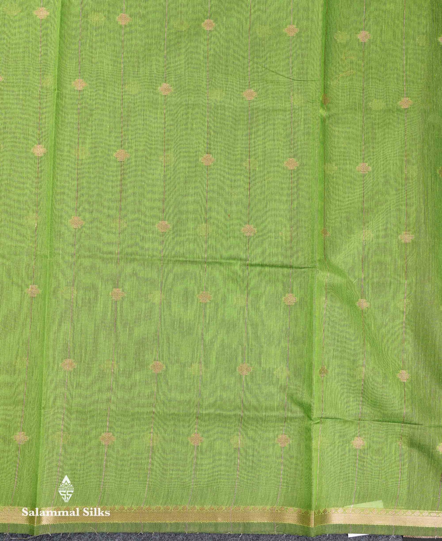 Beautiful Light Grey Stripes With Butta Maheshwar Cotton Saree With Contrast Black Blouse