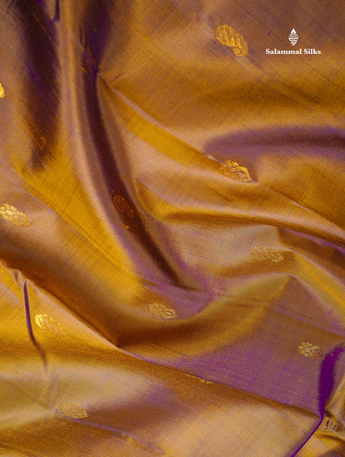 One Side Border Pure Silk Saree - Light Chocolate Brown With Contrast Yellow Traditional Border
