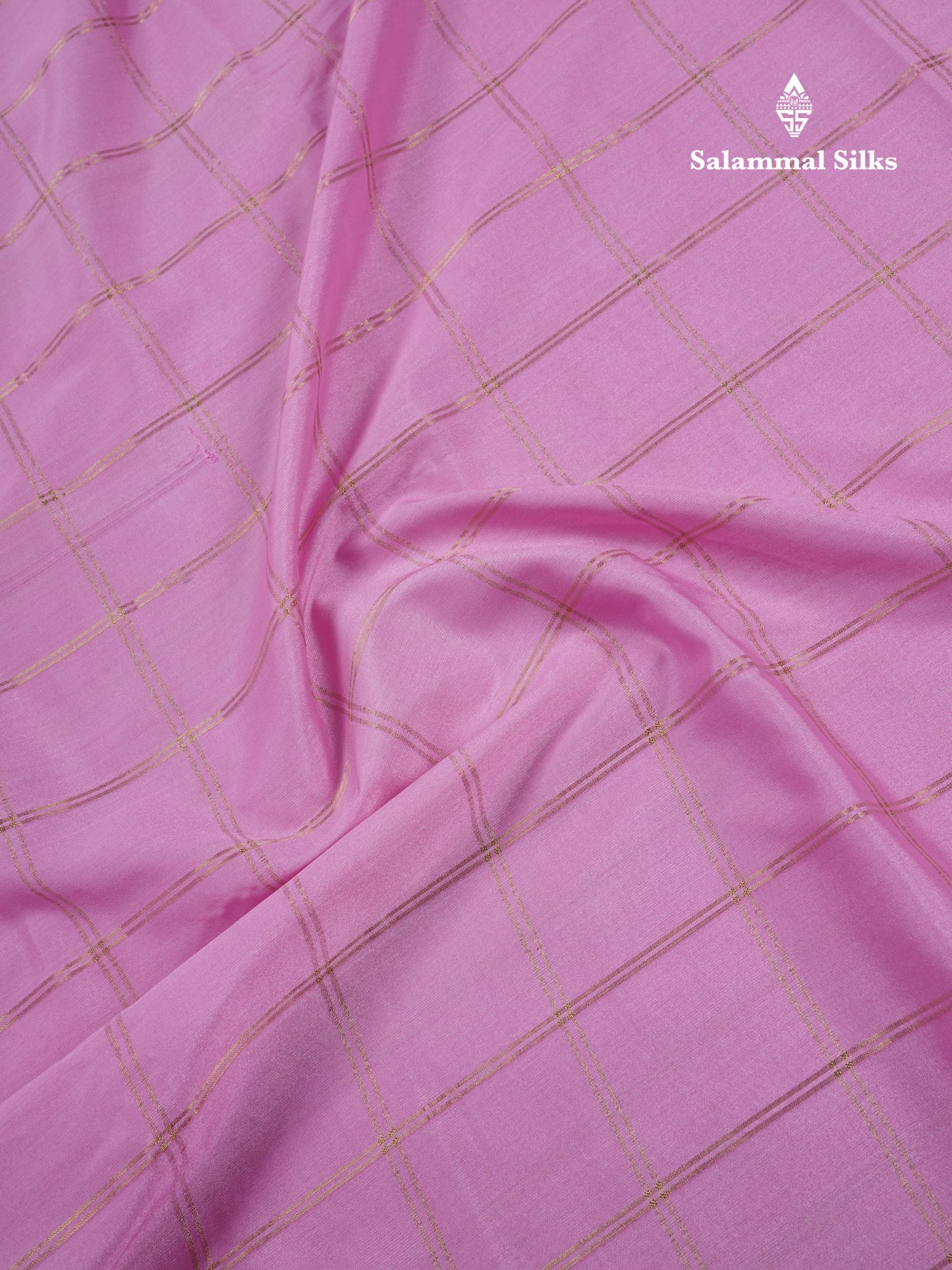 Sapphire Blue Semi Mysore Crepe Saree With Contrast Navy Blue Small Border