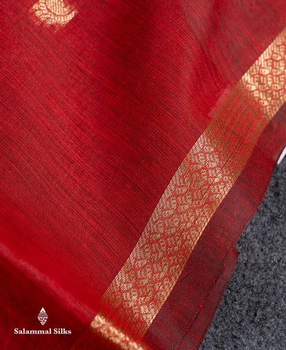 Beautiful Cream Grey Maheshwar Cotton Saree With Contrast Pink Blouse