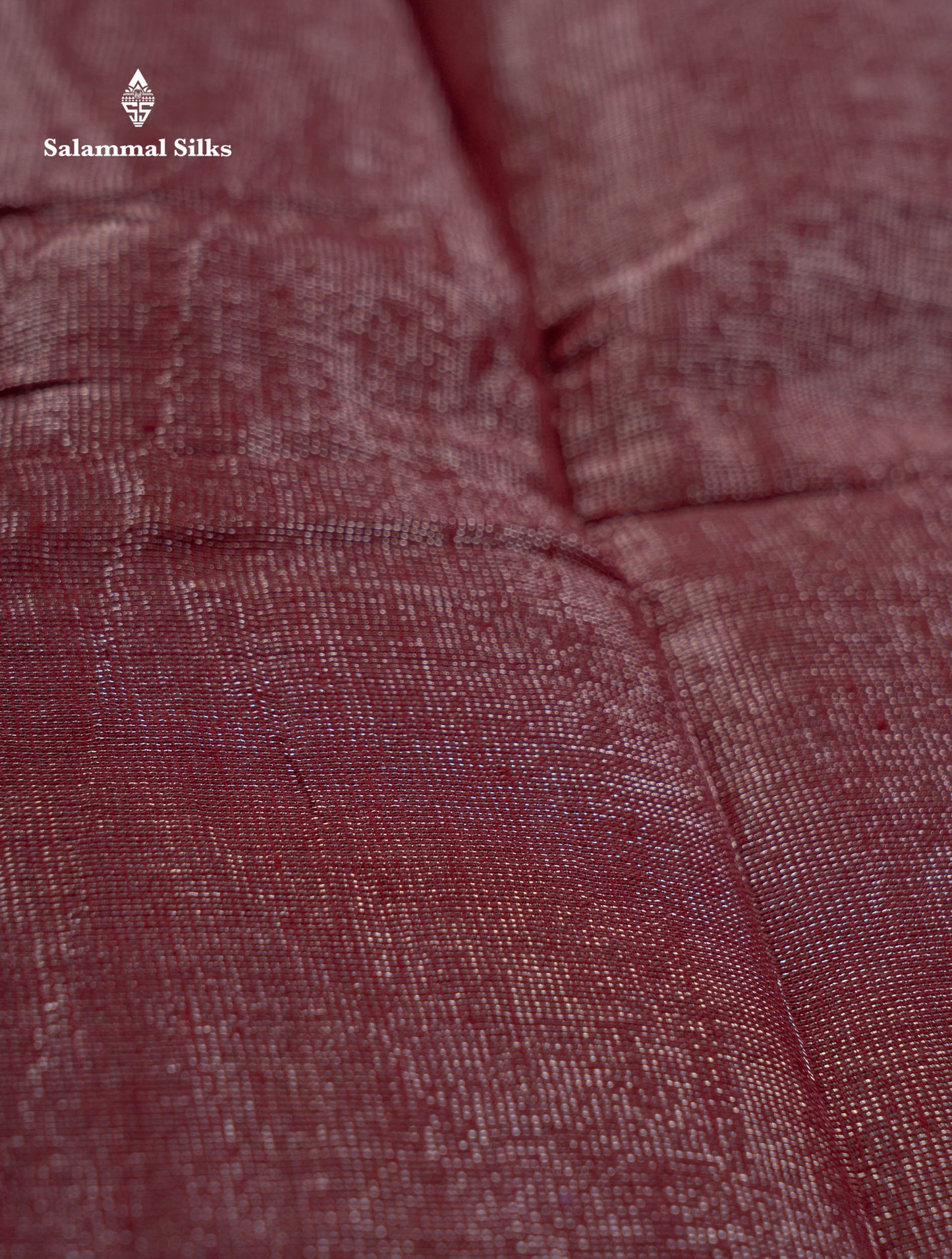 Stunning Maroon Tissue Sungudi Cotton Saree With Small Traditional Silver Zari Border