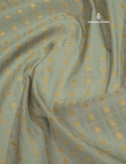 1000 Buttas Dark Navy Blue Semi Silk Saree With Contrast Saffire Green Border