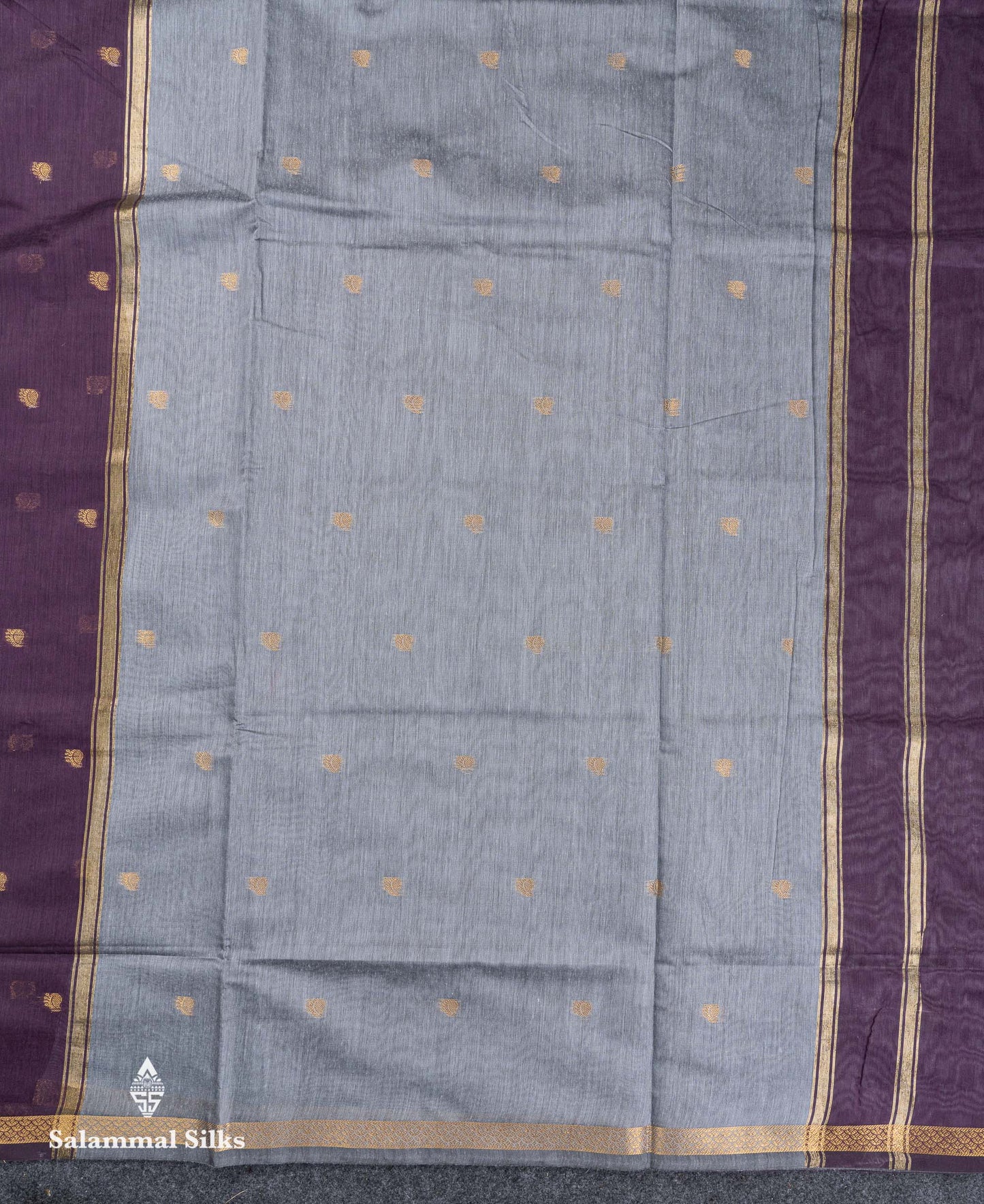 Beautiful Cream Grey Maheshwar Cotton Saree With Contrast Pink Blouse