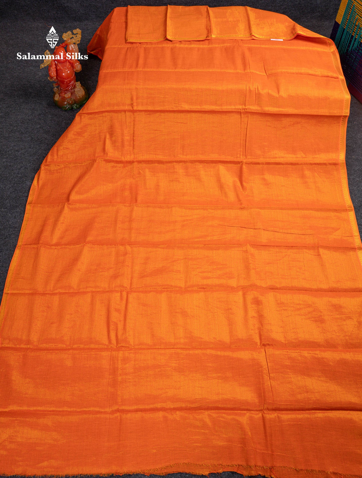 Stunning Lavender Tissue Sungudi Cotton Saree With Small Traditional Zari Border