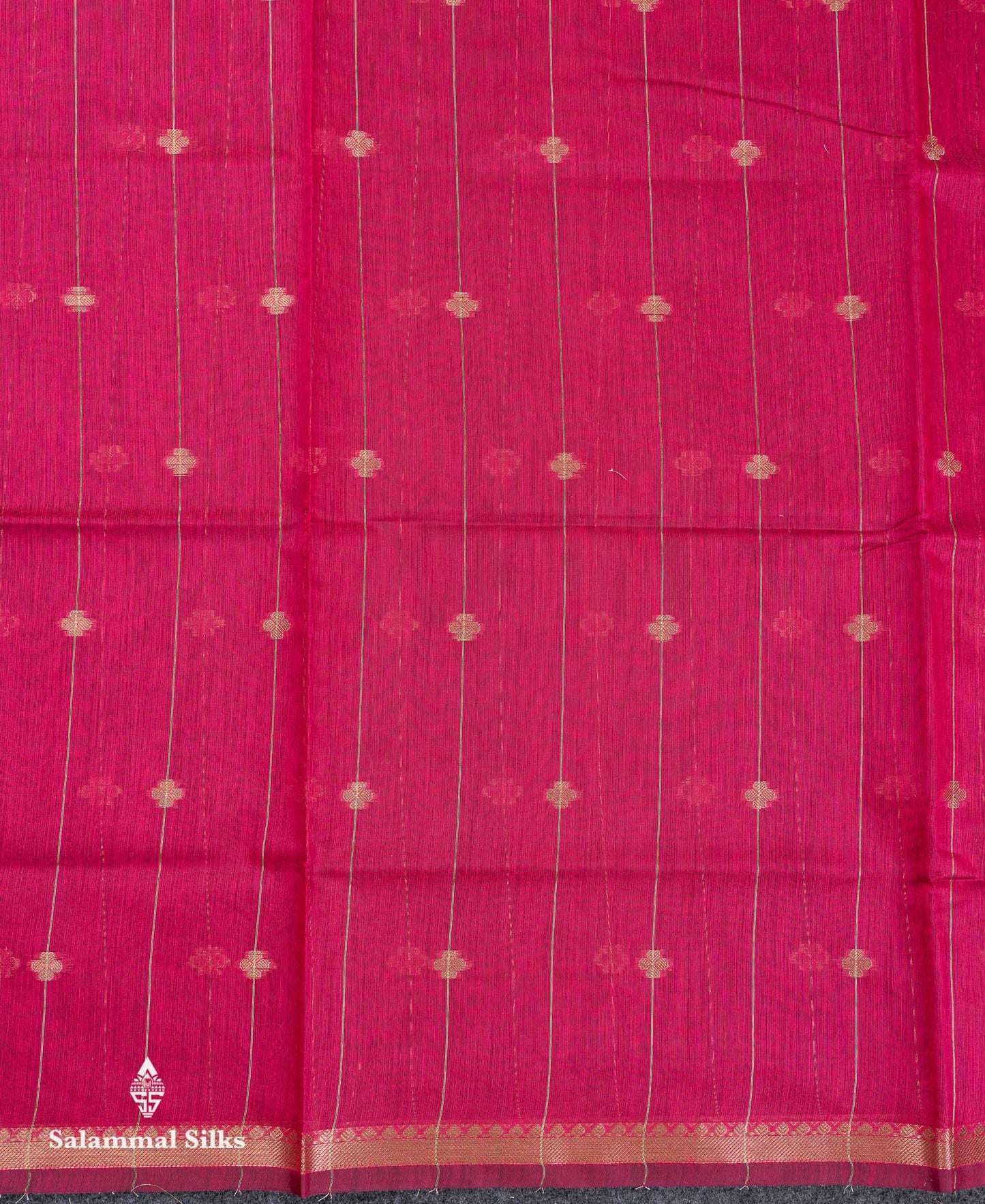 Beautiful Light Grey Stripes With Butta Maheshwar Cotton Saree With Contrast Black Blouse