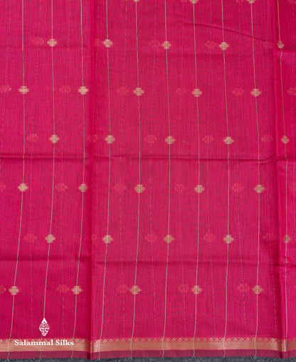 Beautiful Light Grey Stripes With Butta Maheshwar Cotton Saree With Contrast Black Blouse