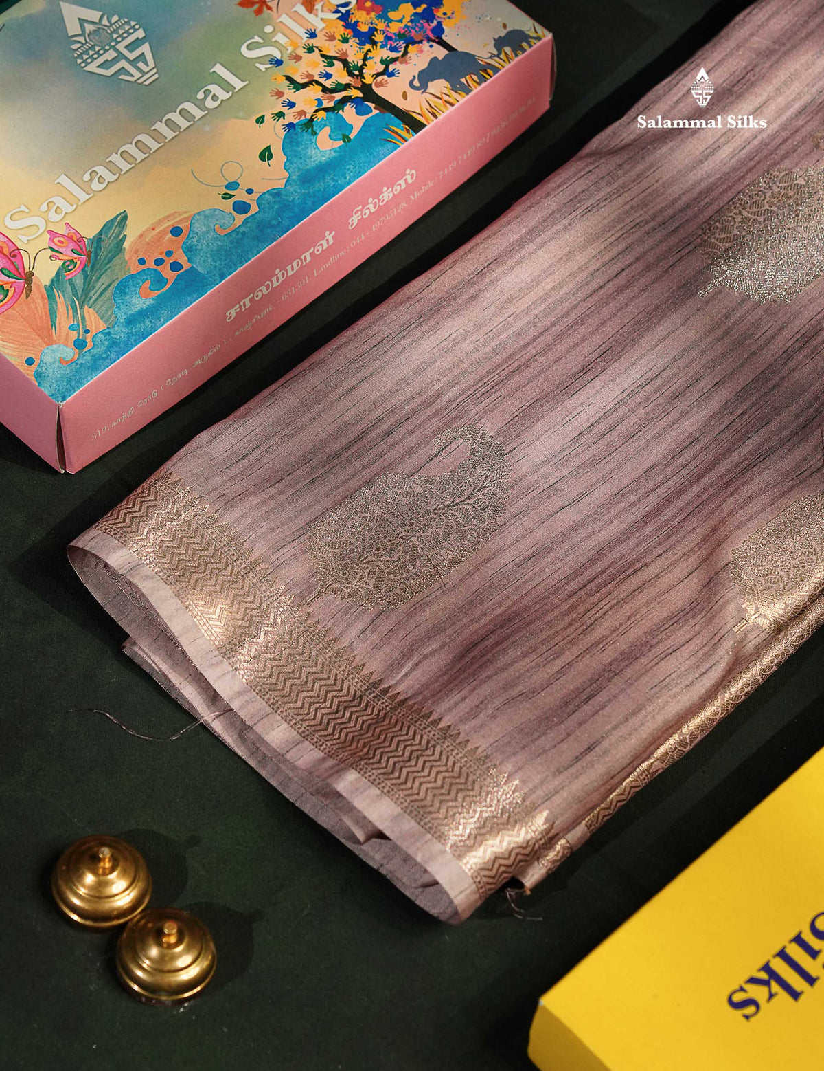 Beautiful Light Violet Jute Mix Saree With Small Fancy Border