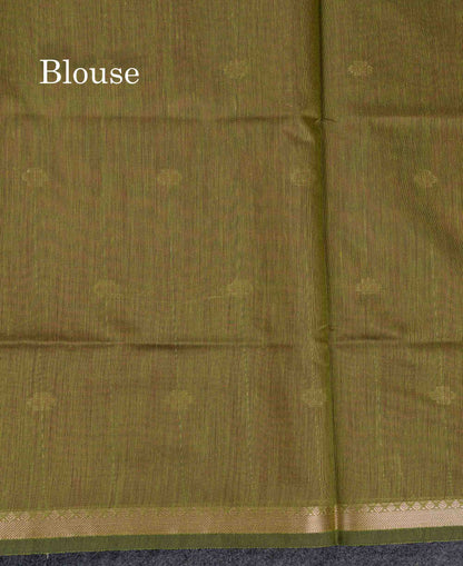 Beautiful Light Grey Stripes With Butta Maheshwar Cotton Saree With Contrast Black Blouse