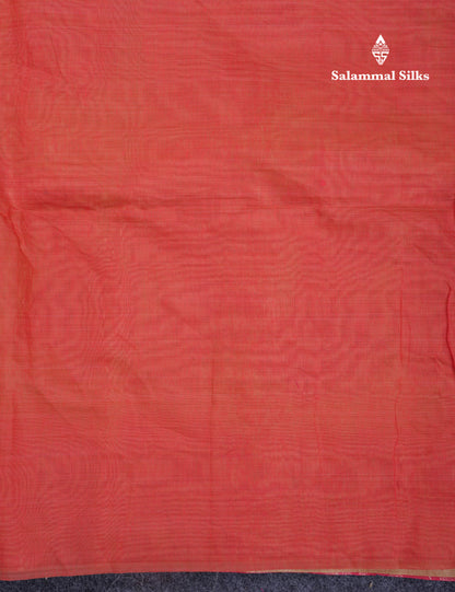 Beautiful Light Yellow Muga Cotton Saree With Contrast Light Red Blouse