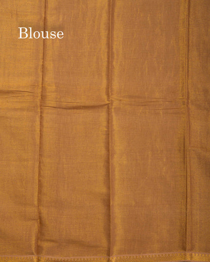 Stunning Lavender Tissue Sungudi Cotton Saree With Small Traditional Zari Border