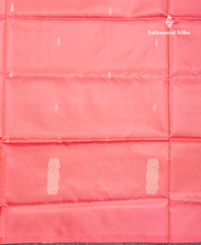 Pink Banana Pinth Saree (Vaazhainaar Pattu) With Contrast Parrot Green Blouse